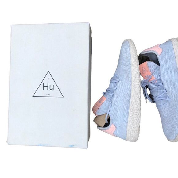 RARE 2018 Adidas X Pharrell Tennis Hu Aero Blue 6.5W - Picture 13 of 14